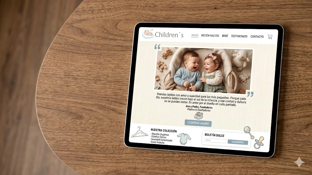 Ejemplo de web diseñada por Ataraxia Digital