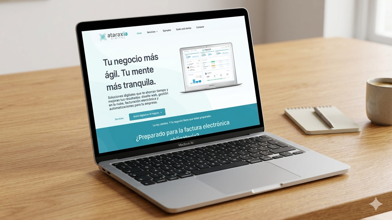 Ejemplo de web diseñada por Ataraxia Digital